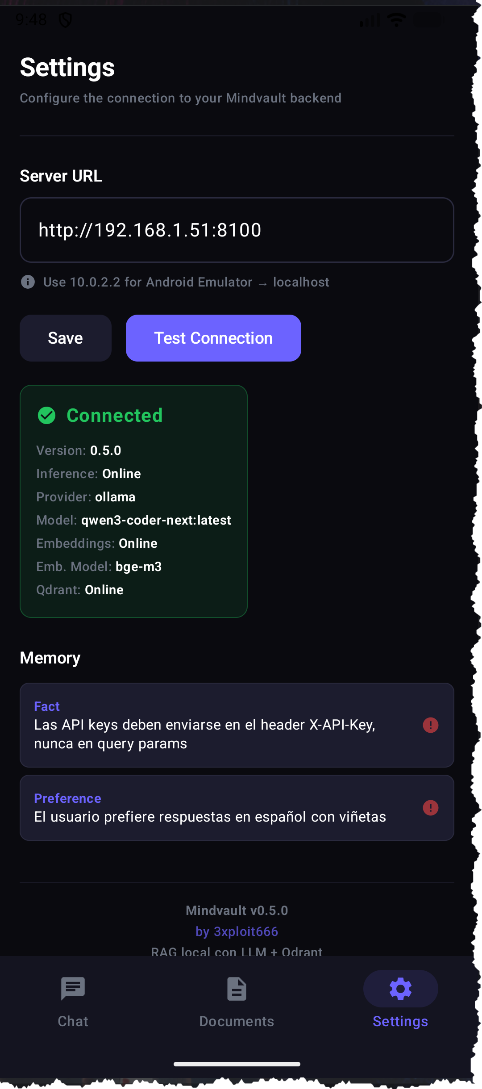 Mindvault Android App